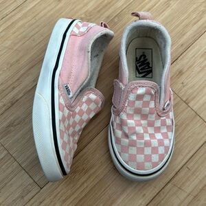 Pink checker vans